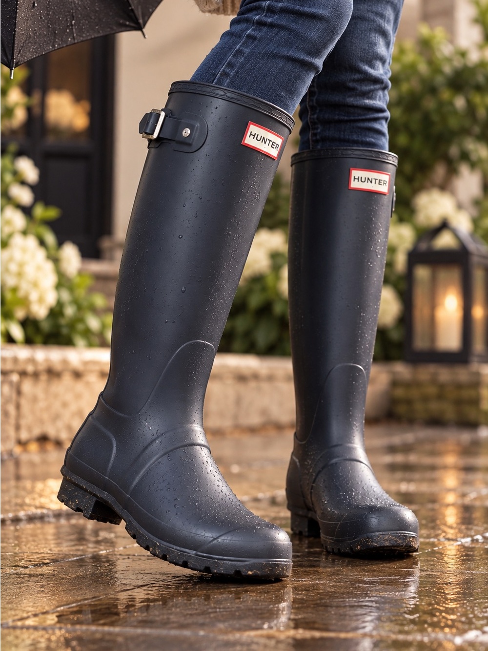 Hunter Original Tall Rain Boots – Navy – Women’s Size 6